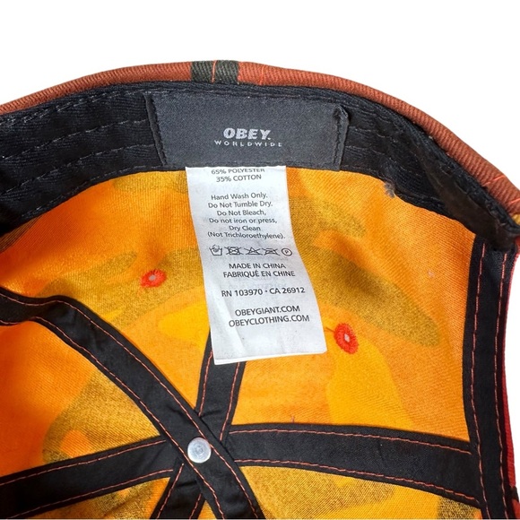 OBEY Resist 6 Field Camo Baseball Hat - Picture 7 of 7